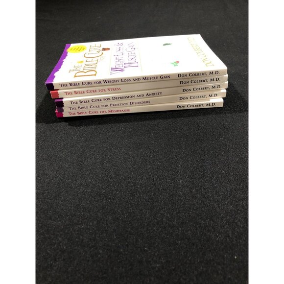 The Bible Cure Book Don Colbert M.D. Lot of 5 Health & Wellness Weight Loss Stre - Picture 4 of 9